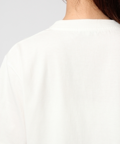 GLOBAL WORK（グローバルワーク）の「コットンBOXTシャツ半袖/723975（Tシャツ/カットソー・レディース・オフホワイト/ブラウン/ホワイト/ブラック・SMALL/LARGE/MEDIUM）」の9枚目の写真