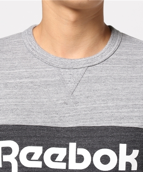 Reebok（リーボック）の「F ARCHIVE STRIPE CREW（スウェット・メンズ・グレー系その他/レッド系その他/ブラック・XX-LARGE/MEDIUM/X-LARGE/XXX-LARGE/SMALL/LARGE）」の6枚目の写真