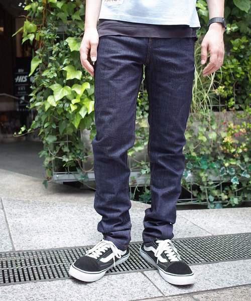 rovtski（ロフトスキー）の「インディゴデニムスキニーパンツ（デニムパンツ・メンズ・インディゴブルー/ライトインディゴブルー・LARGE/MEDIUM）」の17枚目の写真