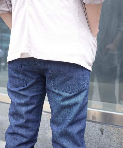 rovtski（ロフトスキー）の「インディゴデニムスキニーパンツ（デニムパンツ・メンズ・インディゴブルー/ライトインディゴブルー・LARGE/MEDIUM）」の22枚目の写真