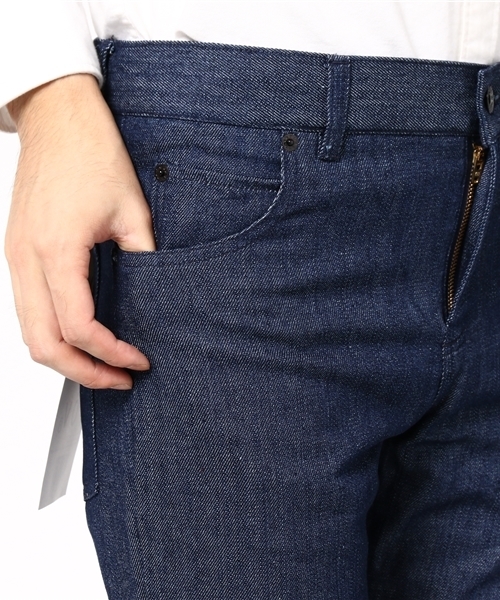 rovtski（ロフトスキー）の「インディゴデニムスキニーパンツ（デニムパンツ・メンズ・インディゴブルー/ライトインディゴブルー・LARGE/MEDIUM）」の5枚目の写真