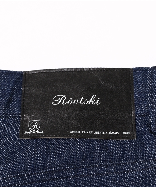 rovtski（ロフトスキー）の「インディゴデニムスキニーパンツ（デニムパンツ・メンズ・インディゴブルー/ライトインディゴブルー・LARGE/MEDIUM）」の10枚目の写真