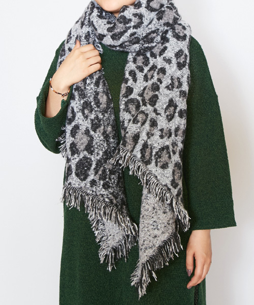 チャイハネ（チャイハネ）の「【チャイハネ】サファリショール（マフラー・レディース・ブラウン/レッド/ブラック・FREE）」の2枚目の写真