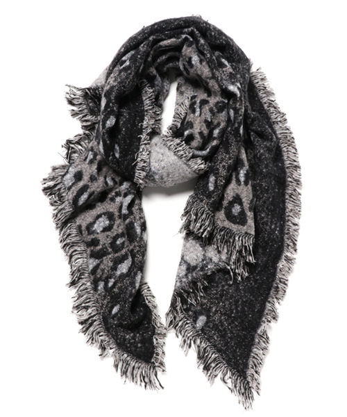 チャイハネ（チャイハネ）の「【チャイハネ】サファリショール（マフラー・レディース・ブラウン/レッド/ブラック・FREE）」の4枚目の写真