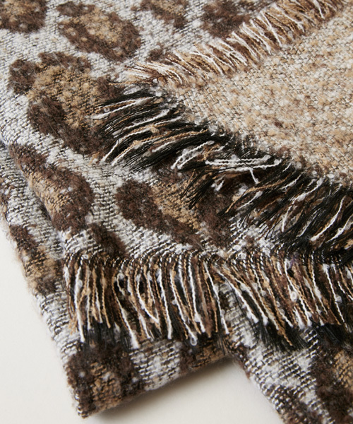 チャイハネ（チャイハネ）の「【チャイハネ】サファリショール（マフラー・レディース・ブラウン/レッド/ブラック・FREE）」の10枚目の写真