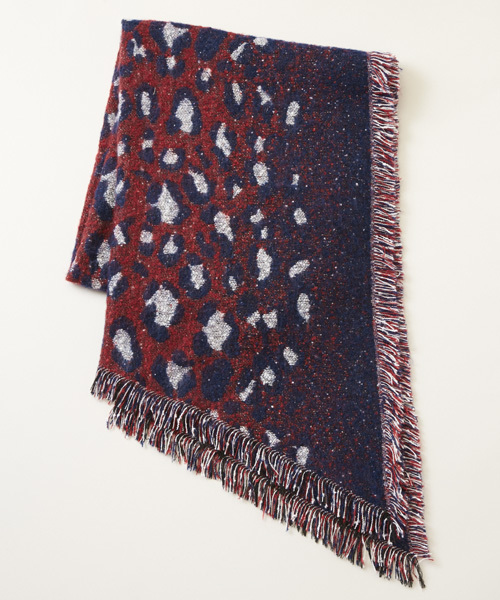 チャイハネ（チャイハネ）の「【チャイハネ】サファリショール（マフラー・レディース・ブラウン/レッド/ブラック・FREE）」の11枚目の写真