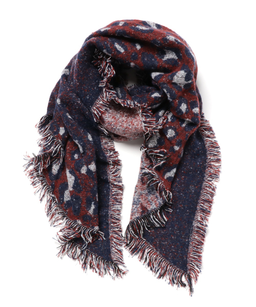 チャイハネ（チャイハネ）の「【チャイハネ】サファリショール（マフラー・レディース・ブラウン/レッド/ブラック・FREE）」の3枚目の写真