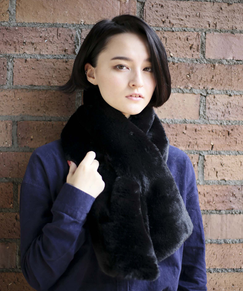 Denime（ドゥニーム）の「フェイクファーティペット（その他小物・レディース・ホワイト/グレー/ブラック/ベージュ・FREE）」の2枚目の写真