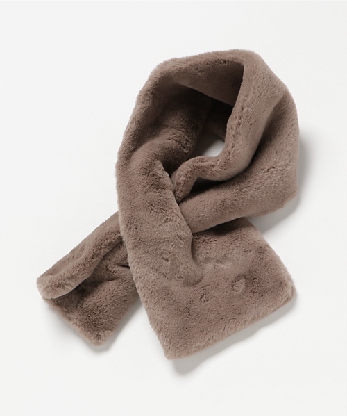 Denime（ドゥニーム）の「フェイクファーティペット（その他小物・レディース・ホワイト/グレー/ブラック/ベージュ・FREE）」の4枚目の写真