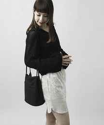 WEGO/クラッシュベロアタイトスカパン