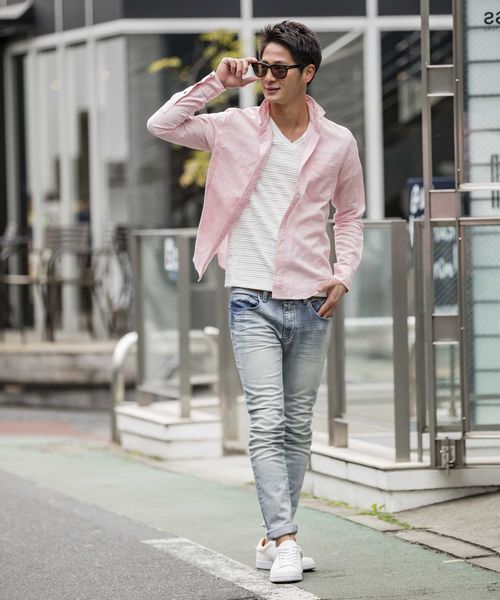 A.S.M(エーエスエム)の「【雑誌掲載商品】麻シャンブレ-シャツ(衿ワイヤ-)(シャツ/ブラウス・メンズ・ブルー/ネイビー/ホワイト/サックスブルー/ライトピンク/ブラック/カーキ/グレー/オレンジ・50/48/52)」の17枚目の写真