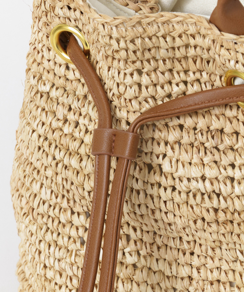 UR SELECT(ユーアールセレクト)の「UR SELECT ドローストリングBAG(ハンドバッグ・レディース・ブラック/ブラウン・FREE)」の10枚目の写真