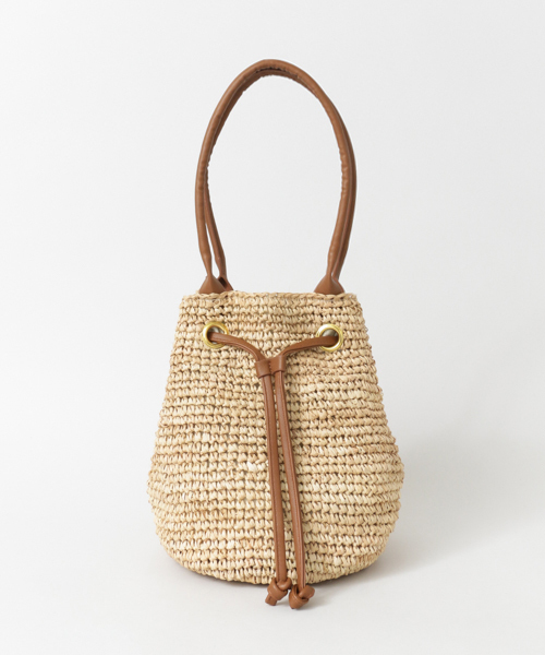 UR SELECT(ユーアールセレクト)の「UR SELECT ドローストリングBAG(ハンドバッグ・レディース・ブラック/ブラウン・FREE)」の5枚目の写真