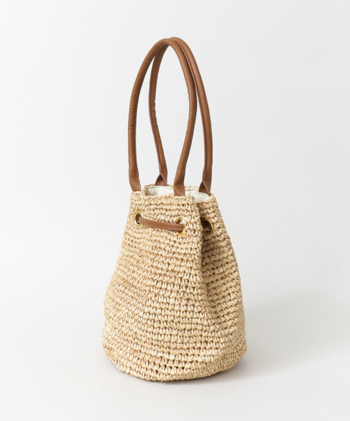 UR SELECT(ユーアールセレクト)の「UR SELECT ドローストリングBAG(ハンドバッグ・レディース・ブラック/ブラウン・FREE)」の6枚目の写真