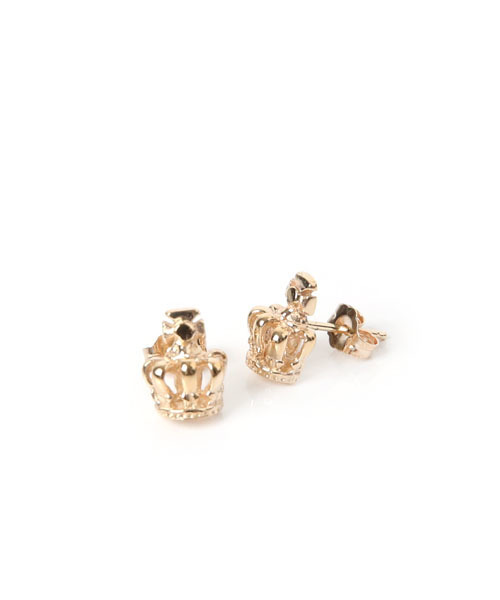 ROYAL ORDER（ロイヤルオーダー）の「HALF TINY CROWN EARRINGS w
