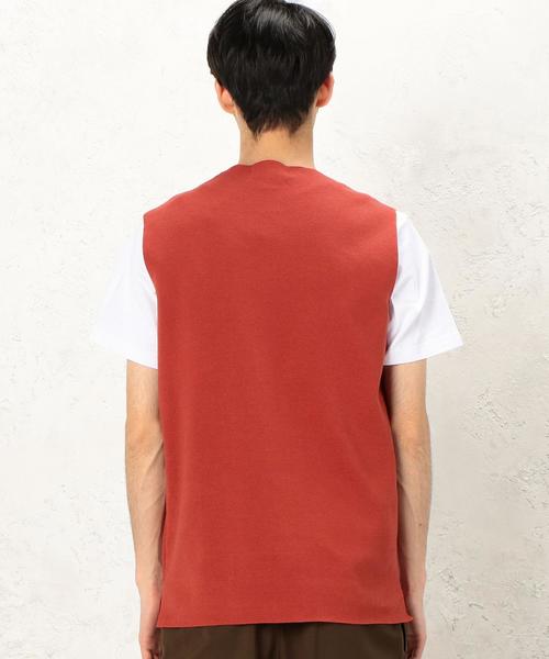 green label relaxing（グリーンレーベルリラクシング）の「KC MILANO/RIB ポケット Vネック ベスト ◆（ベスト・メンズ・グレー/レッド/ネイビー・MEDIUM/LARGE/SMALL）」の14枚目の写真