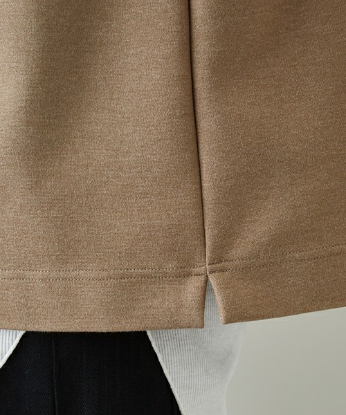 STUDIOUS（ステュディオス）の「【STUDIOUS】シルケットダンボール オーバーT（Tシャツ/カットソー・メンズ・ネイビー/ベージュ/ホワイト/バーガンディー/ピンク・3/2/1）」の7枚目の写真