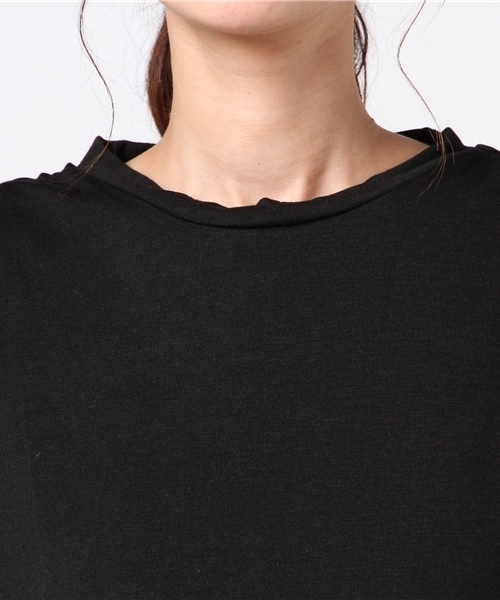 MERLOT（メルロー）の「リボンスリーブクロップドトップス2316（Tシャツ/カットソー・レディース・オフホワイト/ネイビー/ブラック・FREE）」の10枚目の写真