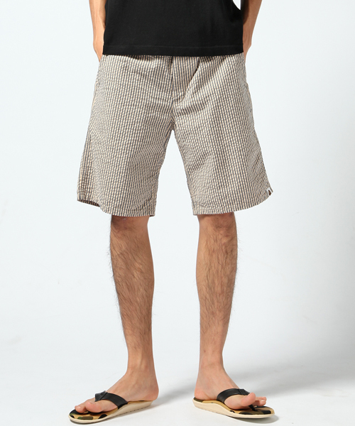 A BATHING APE(アベイシングエイプ)の「SEERSUCKER SHORTS(その他パンツ・メンズ・ベージュ/ミント・X-LARGE/XX-LARGE/SMALL/MEDIUM/LARGE)」の2枚目の写真