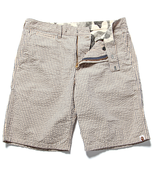 A BATHING APE(アベイシングエイプ)の「SEERSUCKER SHORTS(その他パンツ・メンズ・ベージュ/ミント・X-LARGE/XX-LARGE/SMALL/MEDIUM/LARGE)」の6枚目の写真