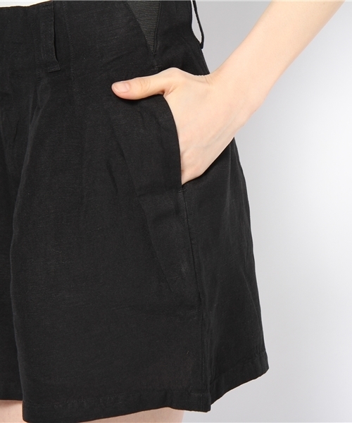 Kastane(カスタネ)の「タックショートパンツ(その他パンツ・レディース・ブラック/ベージュ/ピンク/グリーン・1/2)」の7枚目の写真