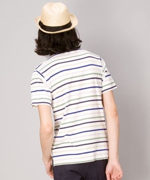 BEAUTY&YOUTH UNITED ARROWS（ビューティーアンドユースユナイテッドアローズ）の「B&Y バスク シャツ S/SL◆（Tシャツ/カットソー・メンズ・ホワイト/ネイビー/その他1・SMALL/MEDIUM/LARGE/X-LARGE）」の9枚目の写真