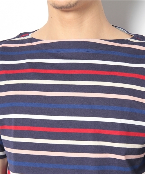 BEAUTY&YOUTH UNITED ARROWS（ビューティーアンドユースユナイテッドアローズ）の「B&Y バスク シャツ S/SL◆（Tシャツ/カットソー・メンズ・ホワイト/ネイビー/その他1・SMALL/MEDIUM/LARGE/X-LARGE）」の4枚目の写真