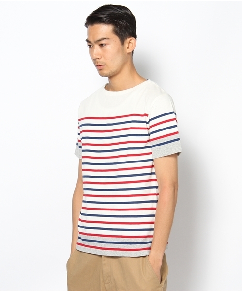 CIAOPANIC（チャオパニック）の「パネルバスクS/S（Tシャツ/カットソー・メンズ・オフホワイト/その他/ネイビー・MEDIUM/LARGE）」の7枚目の写真