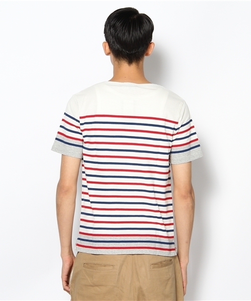 CIAOPANIC（チャオパニック）の「パネルバスクS/S（Tシャツ/カットソー・メンズ・オフホワイト/その他/ネイビー・MEDIUM/LARGE）」の8枚目の写真