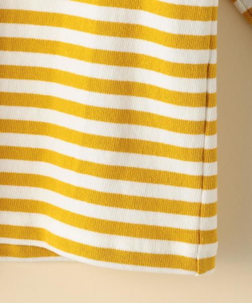 coen（コーエン）の「ボーダーボートネックプルオーバー（Tシャツ/カットソー・レディース・ネイビー/ライトブルー/イエロー/ピンク・LARGE/MEDIUM）」の8枚目の写真