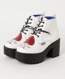 「YOSUKE/ヨースケ」厚底レースアップショートブーツ