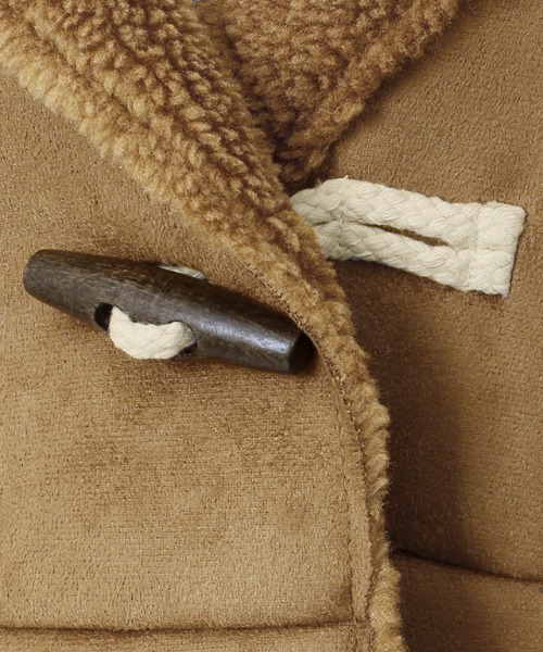 Pierrot（ピエロ）の「フード付きフェイクムートンボアコート（ムートンコート・レディース・グレー/ピンク系その他/キャメル/モカ・L/M）」の18枚目の写真