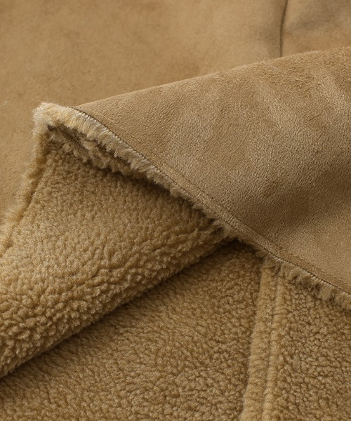 Pierrot（ピエロ）の「フード付きフェイクムートンボアコート（ムートンコート・レディース・グレー/ピンク系その他/キャメル/モカ・L/M）」の19枚目の写真