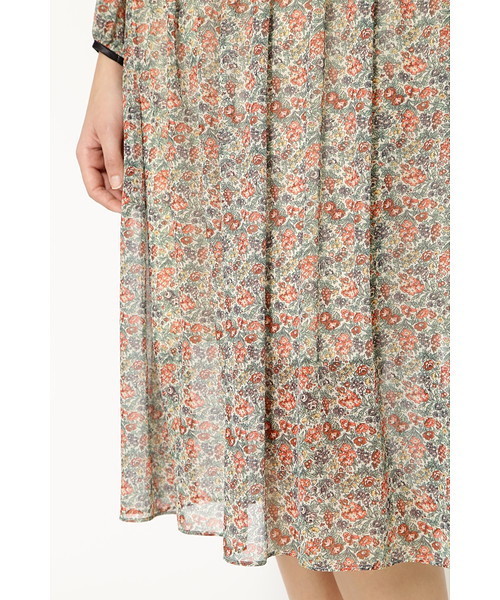 JILL STUART（ジルスチュアート）の「◆リバティープリントフラワーワンピース（ワンピース・レディース・ホワイト/ネイビー・0/2/4）」の7枚目の写真