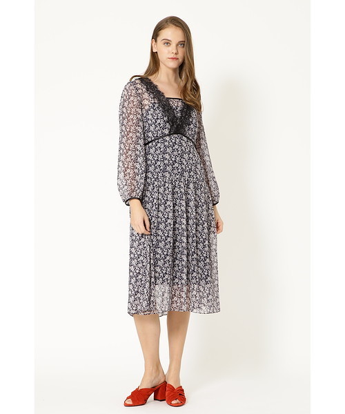 JILL STUART（ジルスチュアート）の「◆リバティープリントフラワーワンピース（ワンピース・レディース・ホワイト/ネイビー・0/2/4）」の11枚目の写真