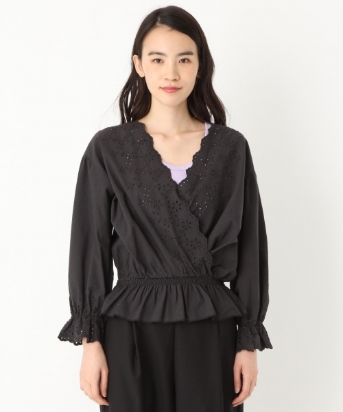 niko and...(ニコアンド)の「スカラレースカシュブラウス(シャツ/ブラウス・レディース・ホワイト/ブラック・LARGE/MEDIUM)」の11枚目の写真