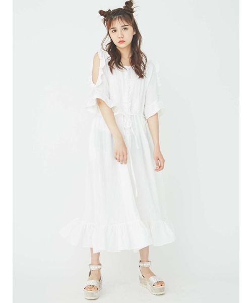Merry Jenny メリージェニー の 肩あき袖フレアワンピース ワンピース Wear
