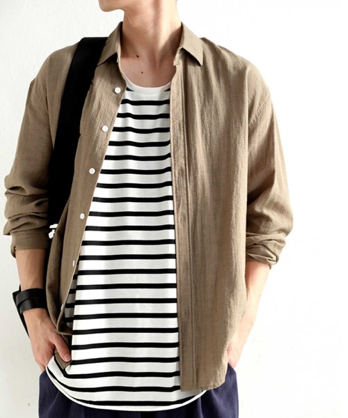 antiqua（アンティカ）の「ボーダータンクトップ（タンクトップ・メンズ・ブラック×グレー/ホワイト×ブラック・L/M/XL）」の2枚目の写真