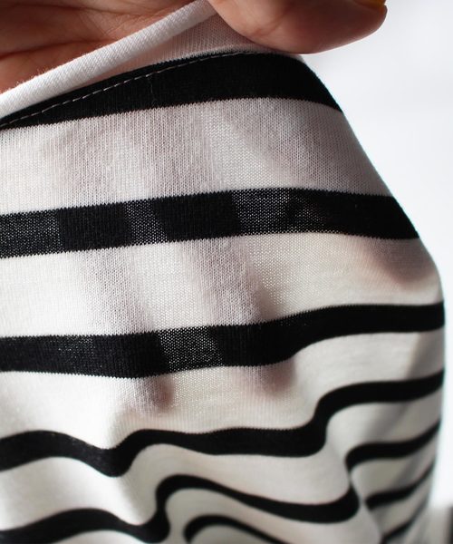 antiqua（アンティカ）の「ボーダータンクトップ（タンクトップ・メンズ・ブラック×グレー/ホワイト×ブラック・L/M/XL）」の4枚目の写真