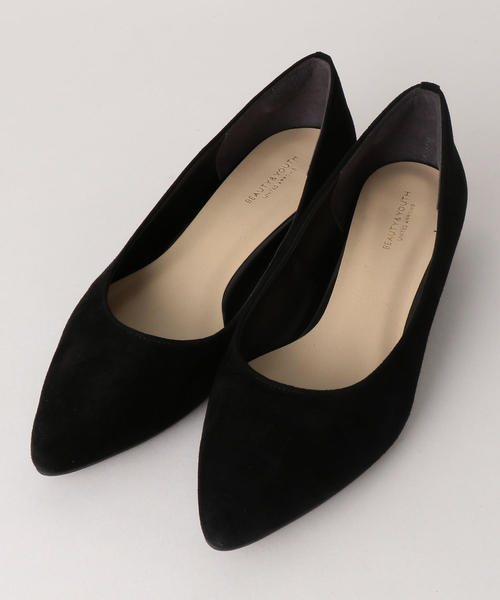 BEAUTY&YOUTH UNITED ARROWS(ビューティーアンドユースユナイテッドアローズ)の「BY スエードポインテッドヒールパンプス ◆(パンプス・レディース・その他1/ブラック/ワインレッド・37/35h/36h/37h/38/36)」の4枚目の写真