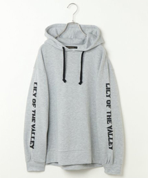 袖プリントロゴパーカー