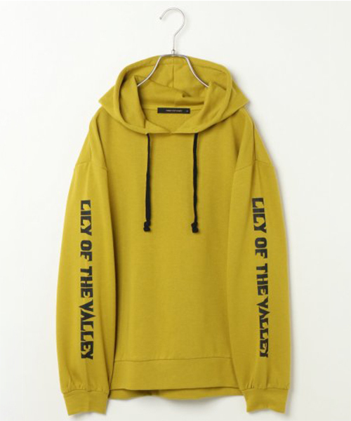 VENCEEXCHANGE（ヴァンスエクスチェンジ）の「袖プリントロゴパーカー（パーカー・レディース・ブラック/グレー/オリーブ/マスタード・M）」の4枚目の写真