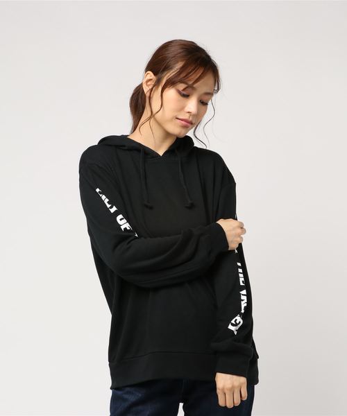 VENCEEXCHANGE（ヴァンスエクスチェンジ）の「袖プリントロゴパーカー（パーカー・レディース・ブラック/グレー/オリーブ/マスタード・M）」の10枚目の写真