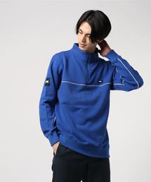 PIPING HALF ZIP SWEATSHIRT