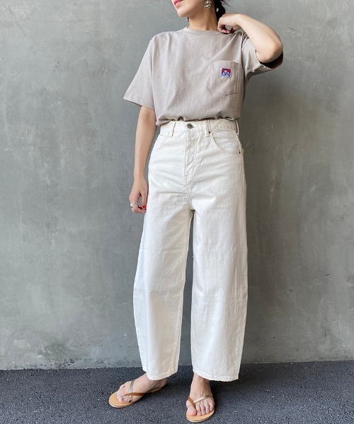 BEN DAVIS（ベンデイビス）の「[BEN DAVIS/ベンデイビス] クルーネックロゴポケットTシャツ（Tシャツ/カットソー・メンズ・ラベンダー/ダークグリーン/ブルー/ブラック/ホワイト/レッド/ピンク/オレンジ/ブラウン/イエロー/レモンイエロー/パープル/マスタード/ベージュ/ネイビー/オフホワイト/ダークブラウン・L/M/XL）」の7枚目の写真