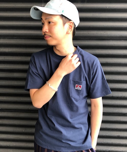 BEN DAVIS（ベンデイビス）の「[BEN DAVIS/ベンデイビス] クルーネックロゴポケットTシャツ（Tシャツ/カットソー・メンズ・ラベンダー/ダークグリーン/ブルー/ブラック/ホワイト/レッド/ピンク/オレンジ/ブラウン/イエロー/レモンイエロー/パープル/マスタード/ベージュ/ネイビー/オフホワイト/ダークブラウン・L/M/XL）」の9枚目の写真
