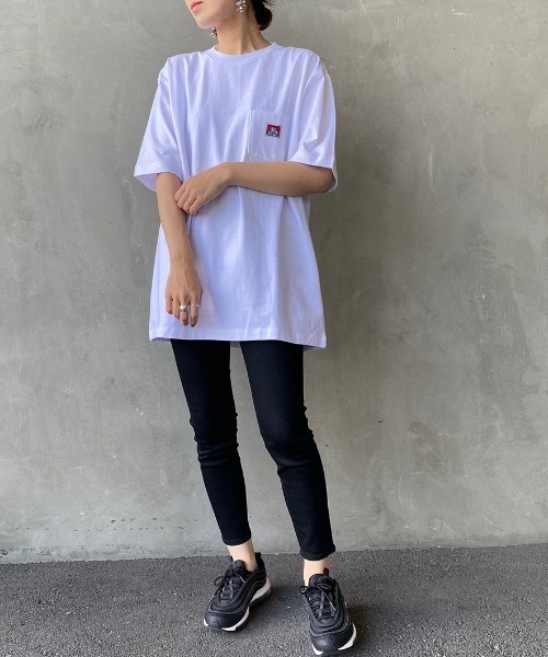 BEN DAVIS（ベンデイビス）の「[BEN DAVIS/ベンデイビス] クルーネックロゴポケットTシャツ（Tシャツ/カットソー・メンズ・ラベンダー/ダークグリーン/ブルー/ブラック/ホワイト/レッド/ピンク/オレンジ/ブラウン/イエロー/レモンイエロー/パープル/マスタード/ベージュ/ネイビー/オフホワイト/ダークブラウン・L/M/XL）」の3枚目の写真
