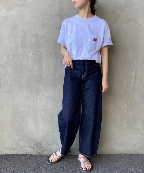 BEN DAVIS（ベンデイビス）の「[BEN DAVIS/ベンデイビス] クルーネックロゴポケットTシャツ（Tシャツ/カットソー・メンズ・ラベンダー/ダークグリーン/ブルー/ブラック/ホワイト/レッド/ピンク/オレンジ/ブラウン/イエロー/レモンイエロー/パープル/マスタード/ベージュ/ネイビー/オフホワイト/ダークブラウン・L/M/XL）」の4枚目の写真