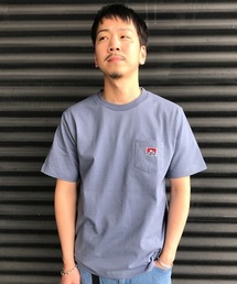 [BEN DAVIS/ベンデイビス] クルーネックロゴポケットTシャツ