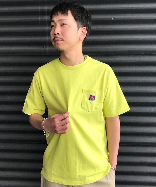 BEN DAVIS（ベンデイビス）の「[BEN DAVIS/ベンデイビス] クルーネックロゴポケットTシャツ（Tシャツ/カットソー・メンズ・ラベンダー/ダークグリーン/ブルー/ブラック/ホワイト/レッド/ピンク/オレンジ/ブラウン/イエロー/レモンイエロー/パープル/マスタード/ベージュ/ネイビー/オフホワイト/ダークブラウン・L/M/XL）」の15枚目の写真
